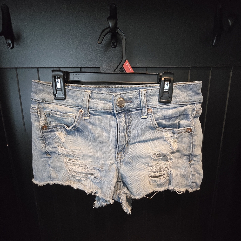 Aeropostalw Distressed Denim Women Shorts